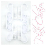 Nail Dust Brush (6pcs/WHITE) by thePINKchair - thePINKchair.ca - Brushes - thePINKchair nail studio