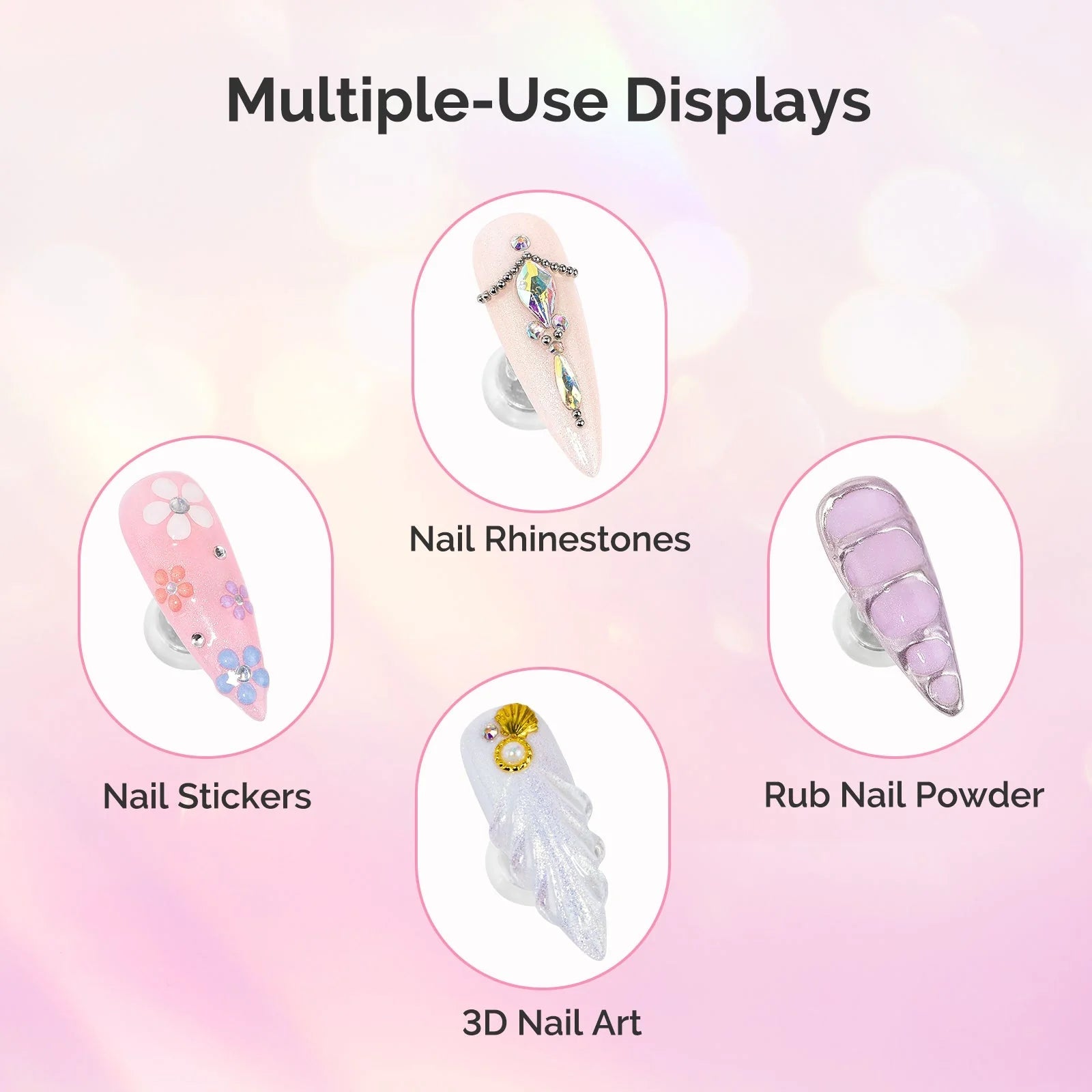 Nail Rhinestone Glue 2Pcs 12ml - thePINKchair.ca - nail art - Melody Susie