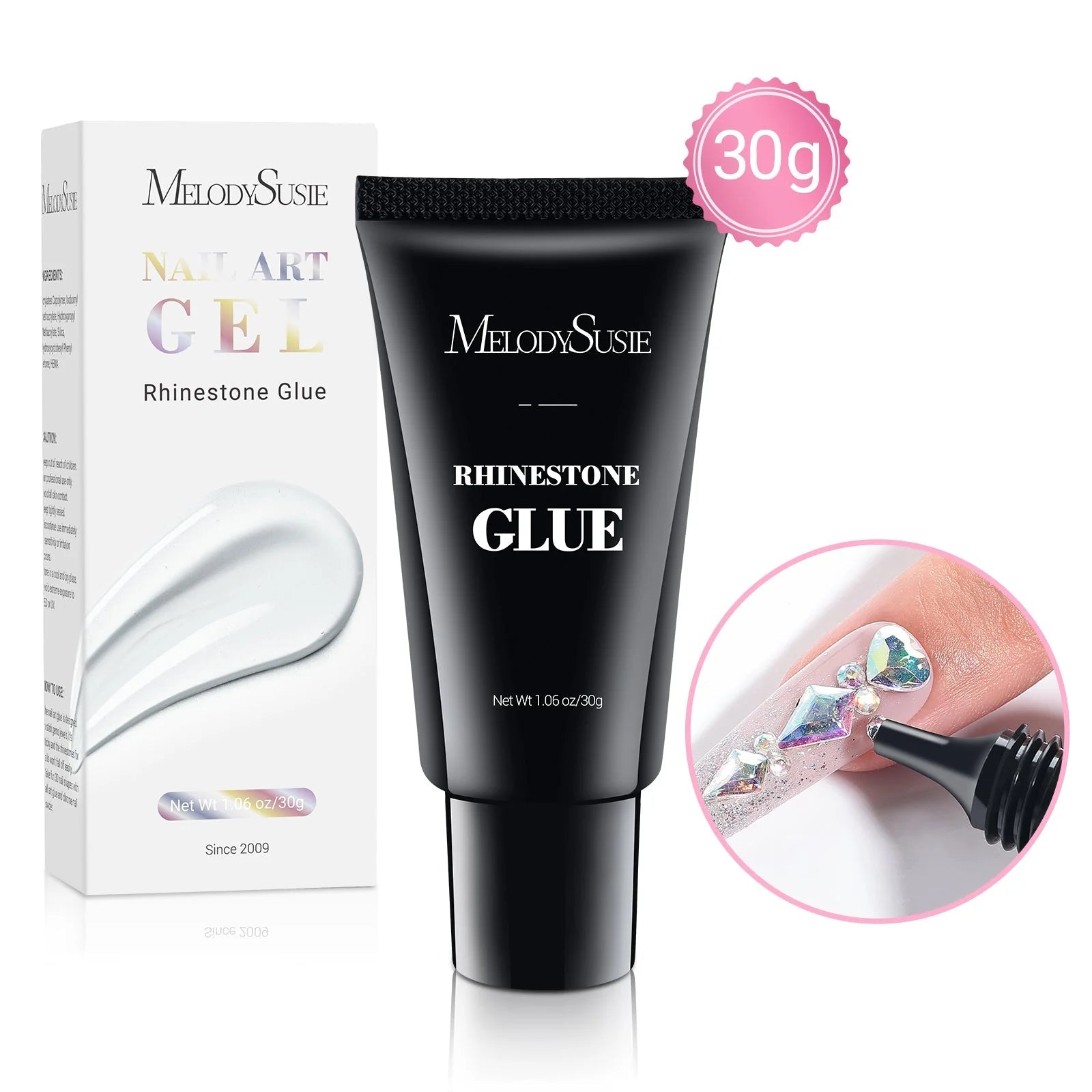 Nail Rhinestone Glue 30g - thePINKchair.ca - nail art - Melody Susie