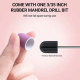 Nail Sanding Caps With A Rubber Mandrel Bit Brown - 13mm - thePINKchair.ca - Pedicure - Melody Susie