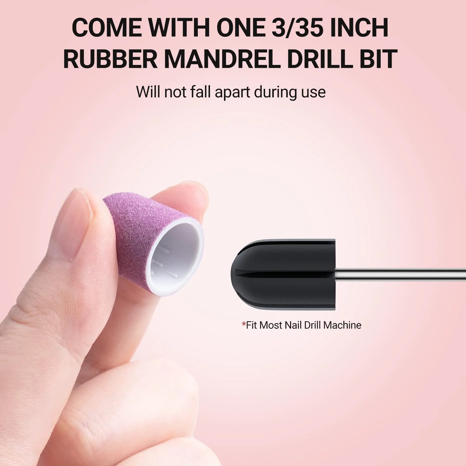 Nail Sanding Caps With A Rubber Mandrel Bit Brown - 13mm - thePINKchair.ca - Pedicure - Melody Susie