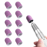 Nail Sanding Caps With A Rubber Mandrel Bit Purple - 13mm - thePINKchair.ca - Pedicure - Melody Susie
