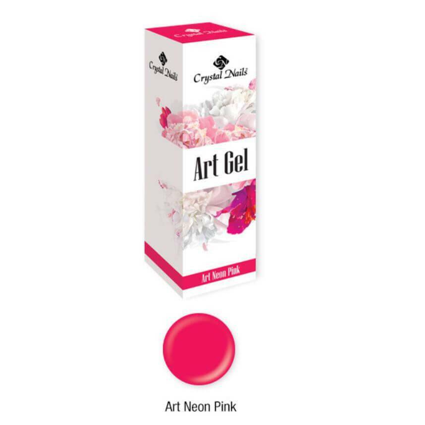 Neon Pink Art Gel Paint by Crystal Nails - thePINKchair.ca - Coloured Gel - Crystal Nails/Elite Cosmetix USA