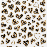 Nice Girl – Cheetah Heart Nail Art Stickers - thePINKchair.ca - nail art - thePINKchair.ca
