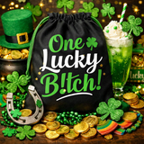 One Lucky B*tch - St. Paddy's Loot bag - thePINKchair.ca - Nail Art - thePINKchair.ca