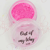 Out of My Way, Pigment, by thePINKchair - thePINKchair.ca - Nail Art - thePINKchair nail studio