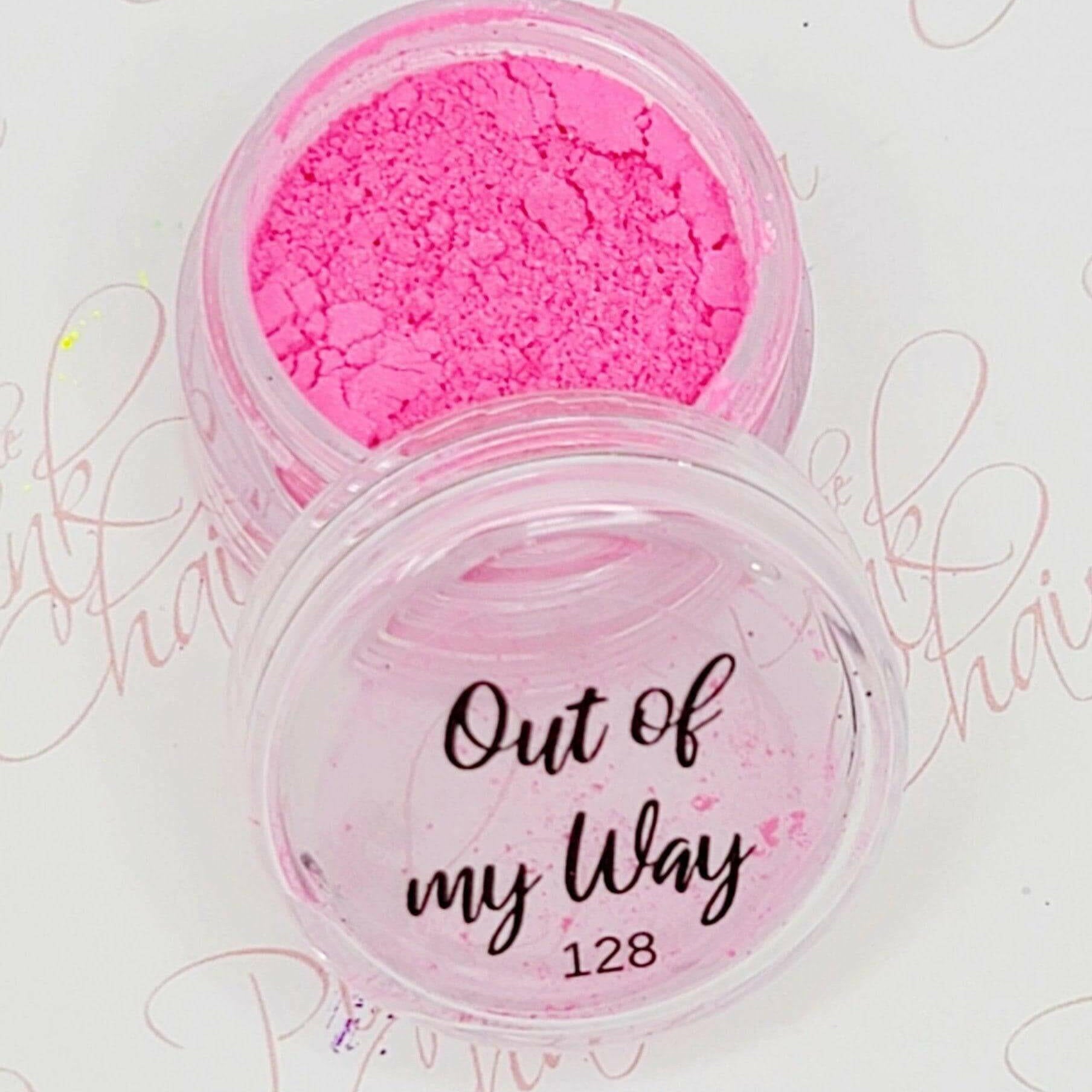 Out of My Way, Pigment, by thePINKchair - thePINKchair.ca - Nail Art - thePINKchair nail studio