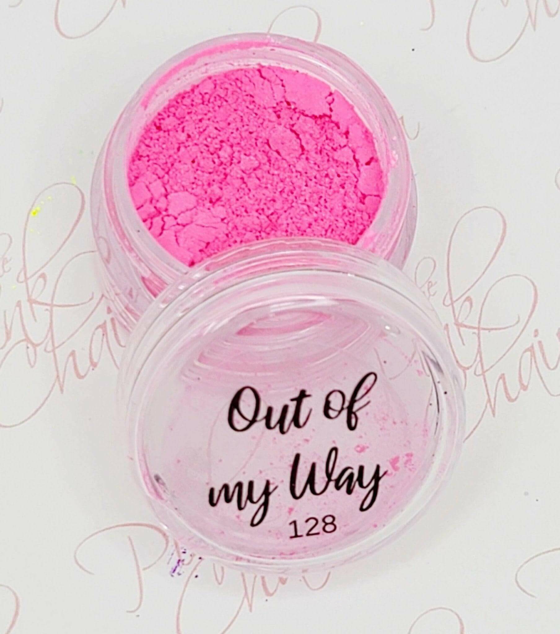 Out of My Way, Pigment, by thePINKchair - thePINKchair.ca - Nail Art - thePINKchair nail studio
