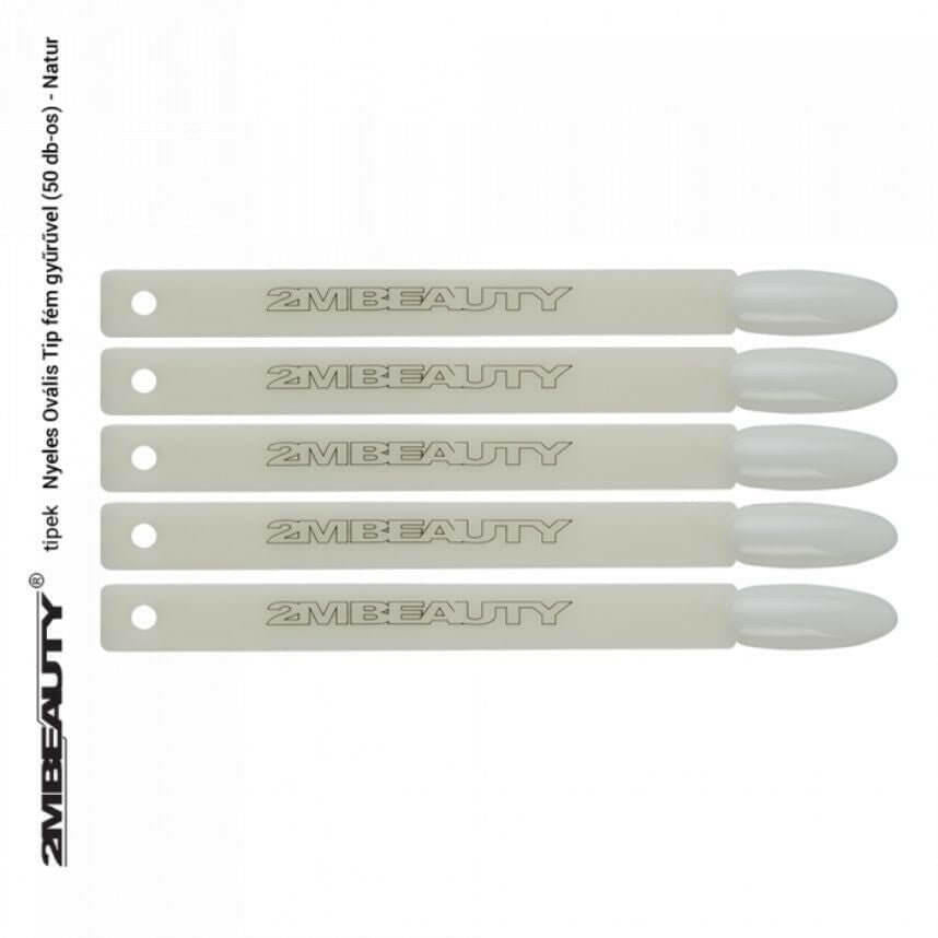 Oval Swatch Sticks (50PCS/NATURAL) by 2MBEAUTY - thePINKchair.ca - Nail Care - 2Mbeauty