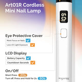 P - Art01R Rechargeable Mini LED/UV Nail Art Lamp w/stand - thePINKchair.ca - Lamp - Melody Susie
