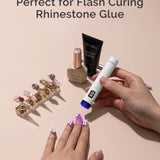 P - Art01R Rechargeable Mini LED/UV Nail Art Lamp w/stand - thePINKchair.ca - Lamp - Melody Susie