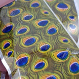 Peacock Transfer Foil - thePINKchair.ca - Nail Art - thePINKchair nail studio