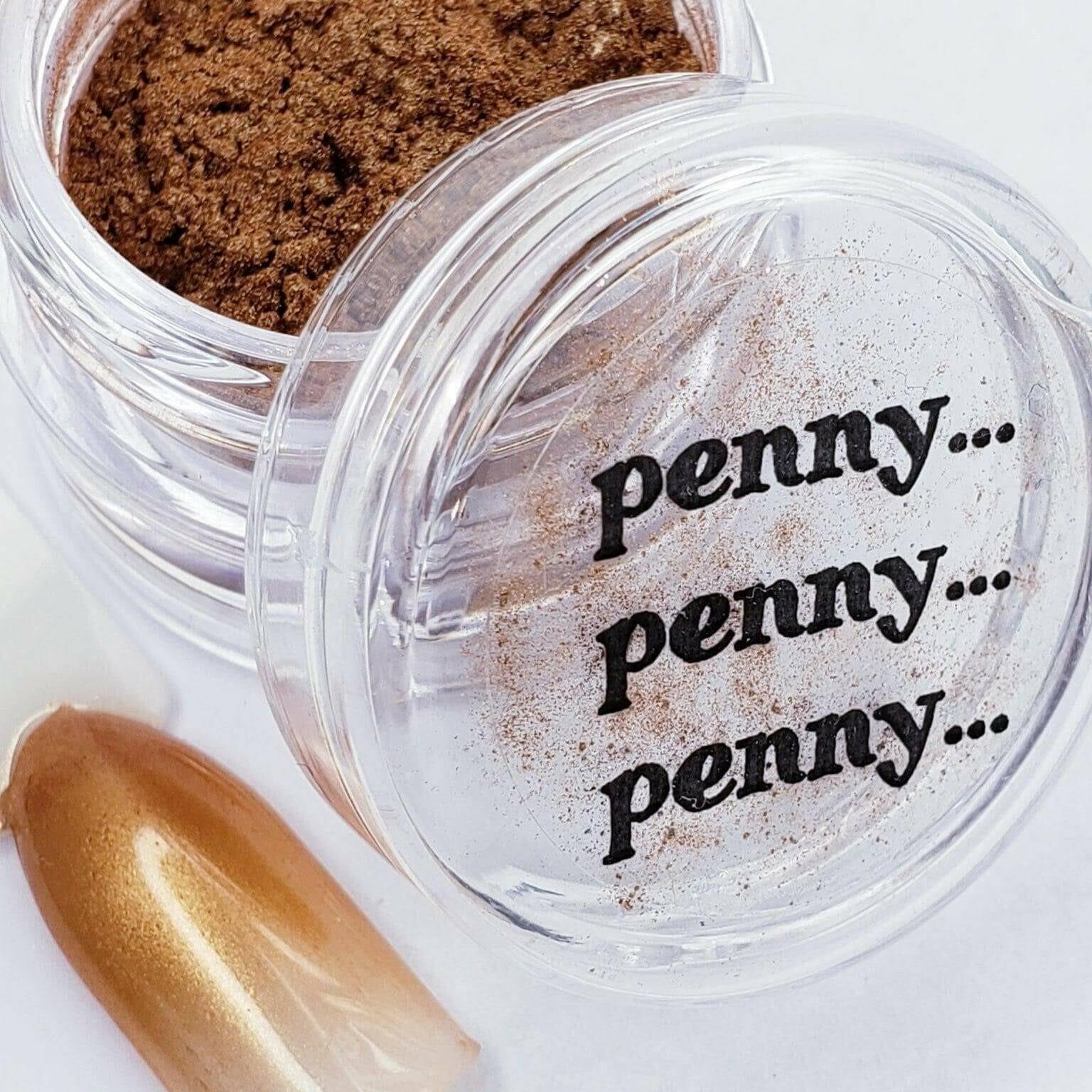 Penny...Penny...Penny, Pigment by thePINKchair - thePINKchair.ca - Nail Art - thePINKchair nail studio