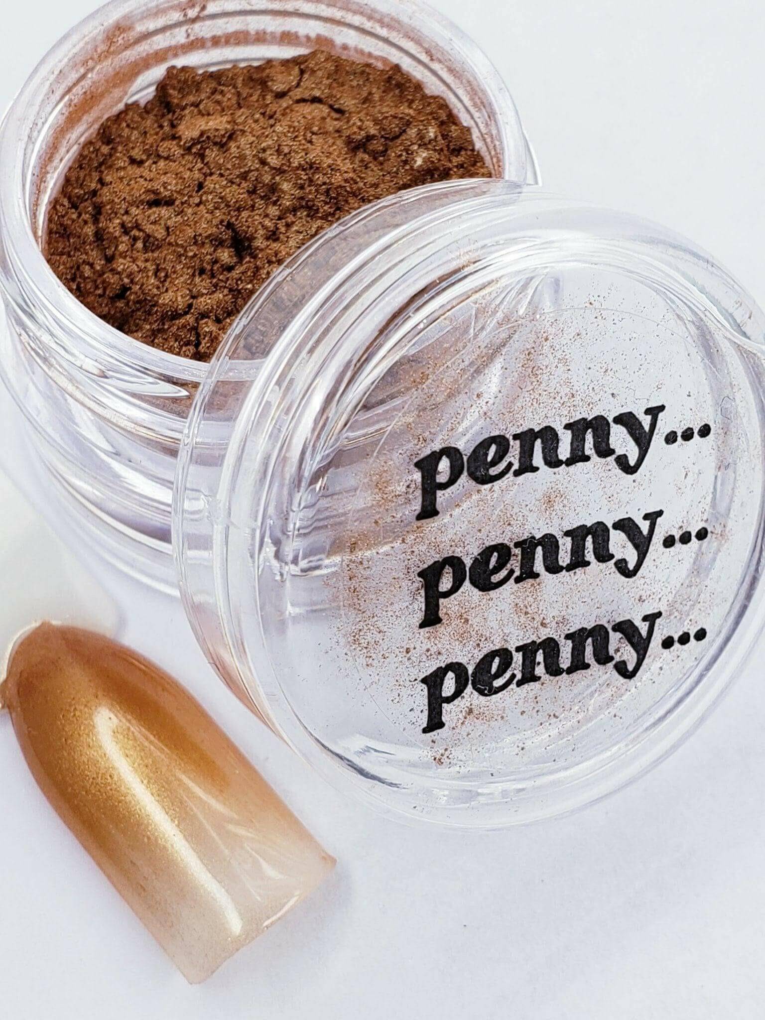 Penny...Penny...Penny, Pigment by thePINKchair - thePINKchair.ca - Nail Art - thePINKchair nail studio