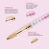 PINK Acrylic Brush by Kiara Sky - thePINKchair.ca - Brushes - Kiara Sky