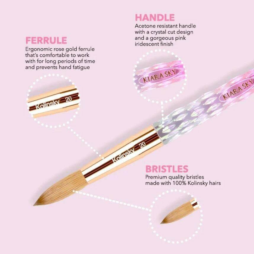PINK Acrylic Brush by Kiara Sky - thePINKchair.ca - Brushes - Kiara Sky
