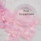 Pink  Snowflake, Glitter (196)