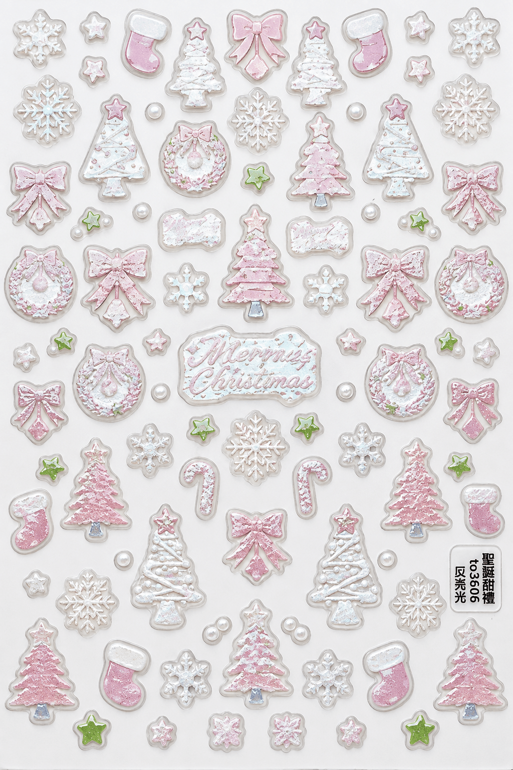 Pretty Little Christmas – Nail Art Stickers - thePINKchair.ca - nail art - thePINKchair.ca