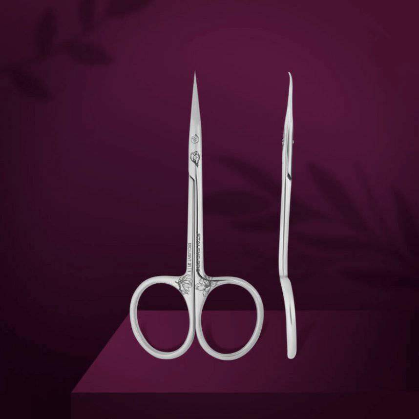 Professional Cuticle Scissors Staleks Pro Exclusive 21 Type 1 (Magnolia) - thePINKchair.ca