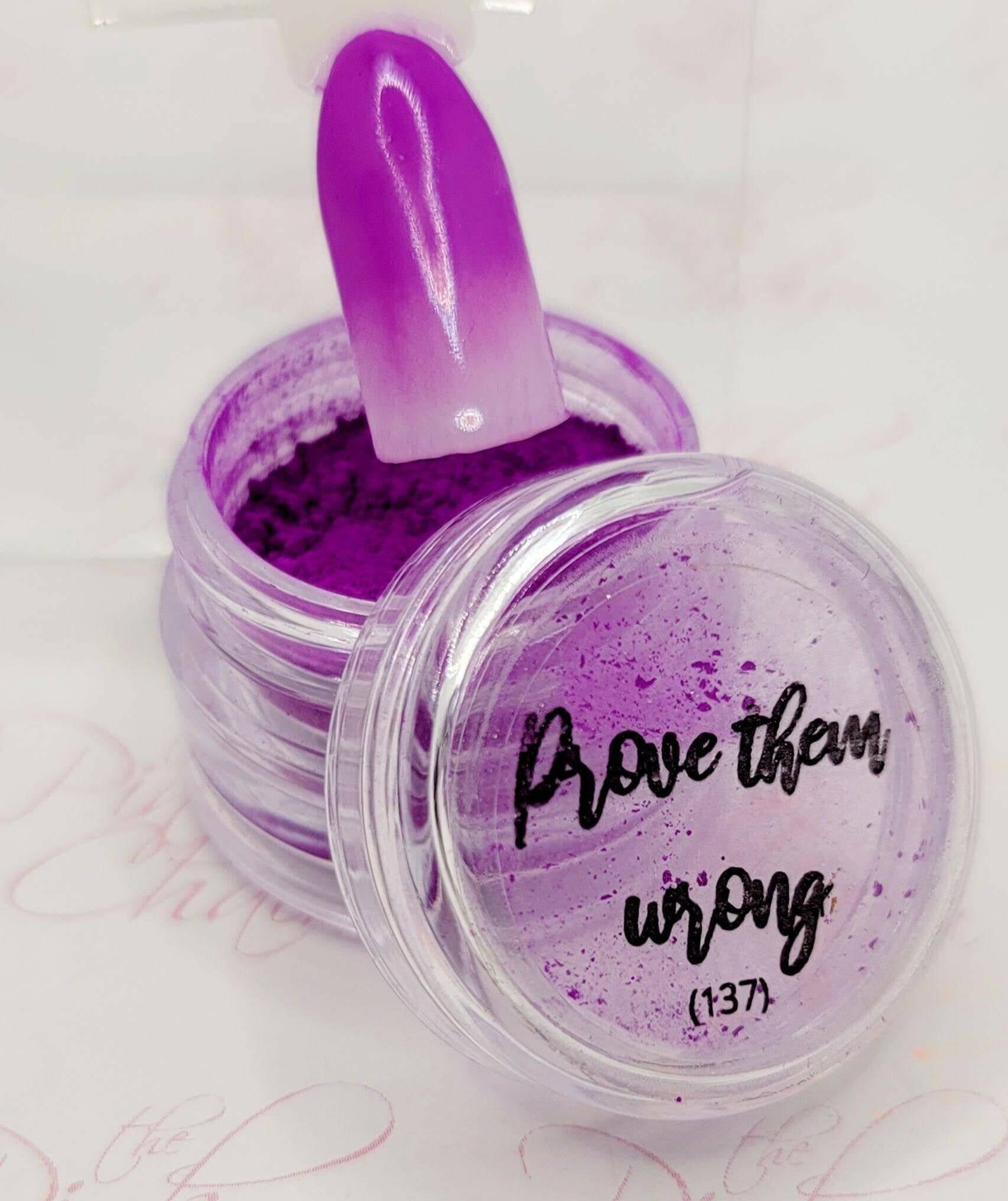 Prove them Wrong, Pigment by thePINKchair - thePINKchair.ca - Nail Art - thePINKchair nail studio