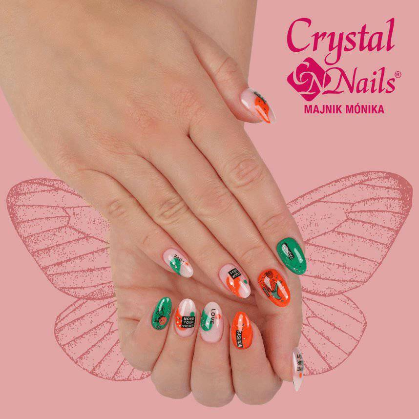 R194 Fiery Coral Royal Gel Paint by Crystal Nails - thePINKchair.ca