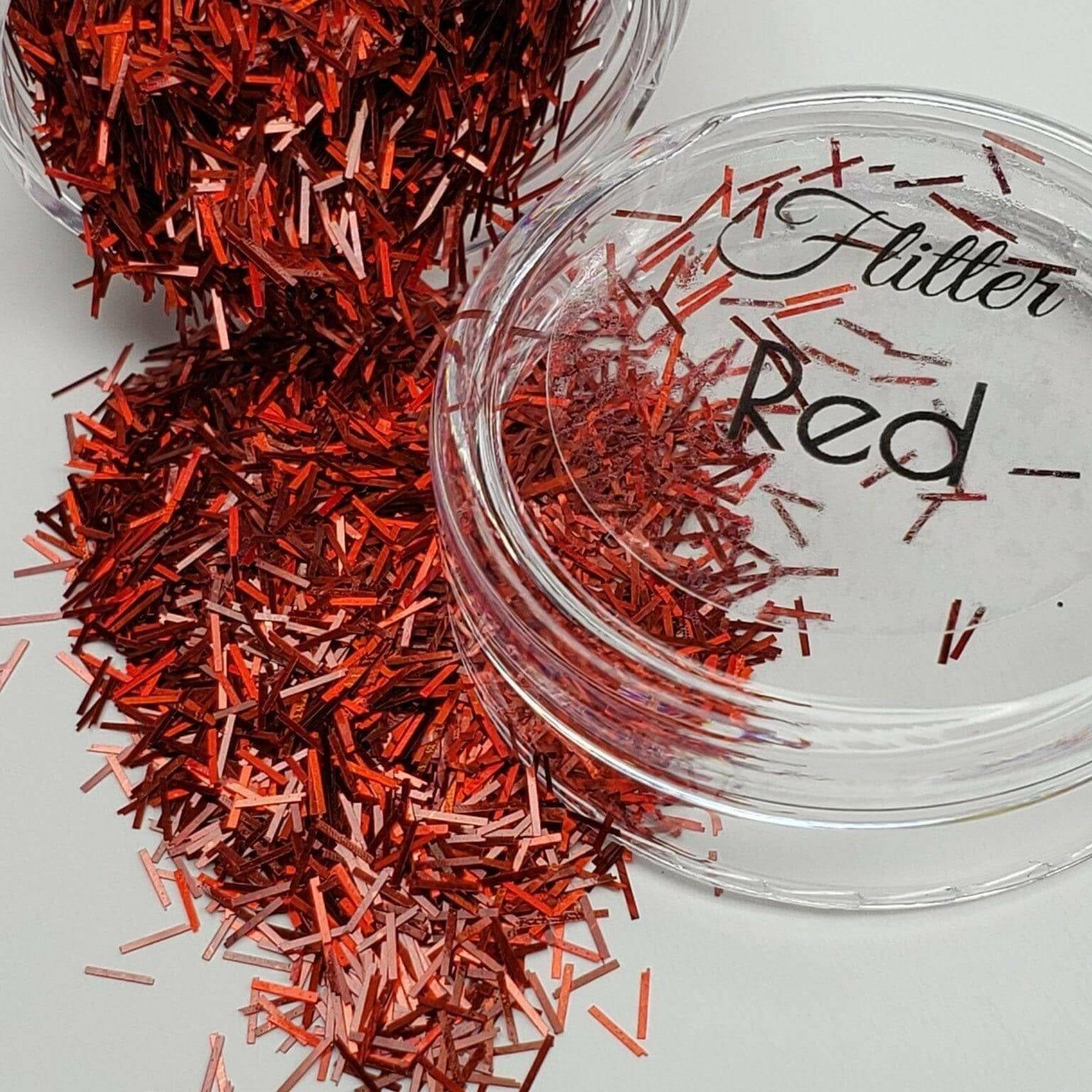 Red, Flitter (13) - thePINKchair.ca - Glitter - thePINKchair nail studio