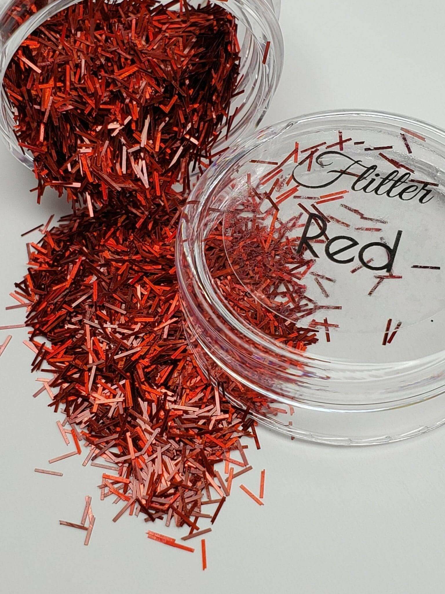 Red, Flitter (13) - thePINKchair.ca - Glitter - thePINKchair nail studio