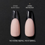 RICH BLACK (HEMA/TPO-Free) - thePINKchair.ca - gel polish - Apres