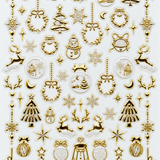 Holiday Gold Rush – Christmas Nail Art Stickers
