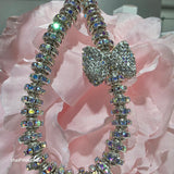 Crystal Bow Wristlet/keychain - thePINKchair.ca