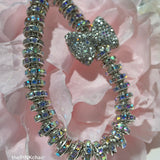 Crystal Bow Wristlet/keychain - thePINKchair.ca