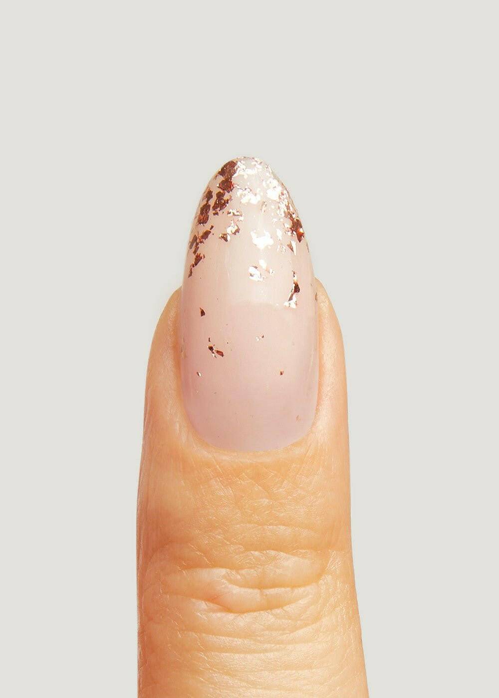 Rose Gold Metallic Leaf/Flake - thePINKchair.ca - Nail Art - the GEL bottle