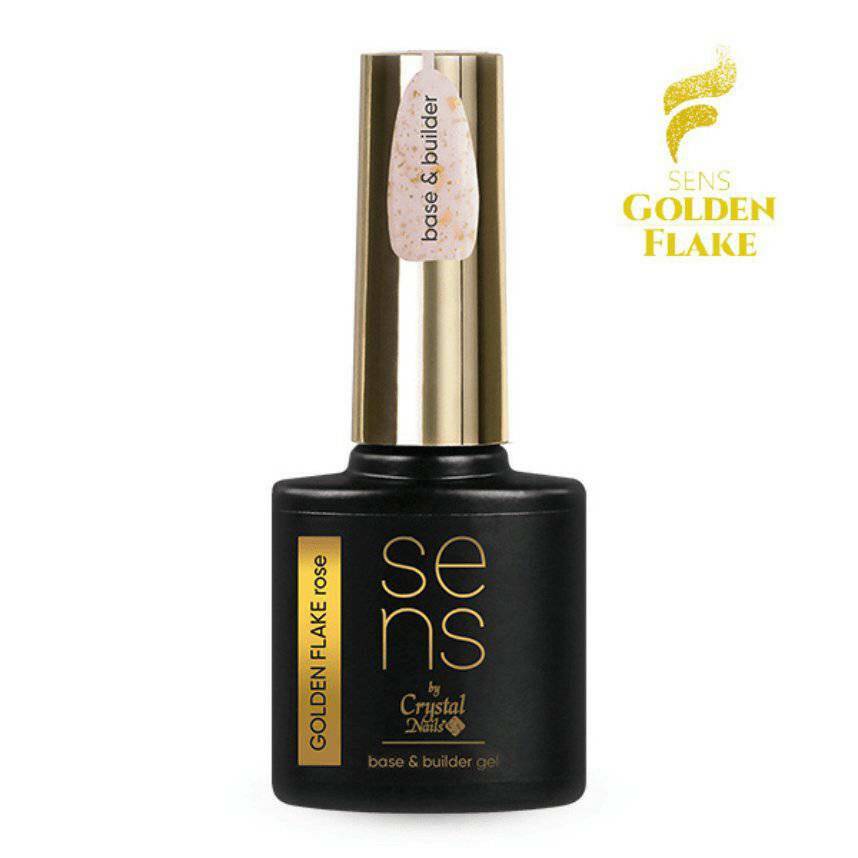 Rose Golden Flake SENS Base + Builder Gel - thePINKchair.ca - Gel Polish - Crystal Nails/Elite Cosmetix USA