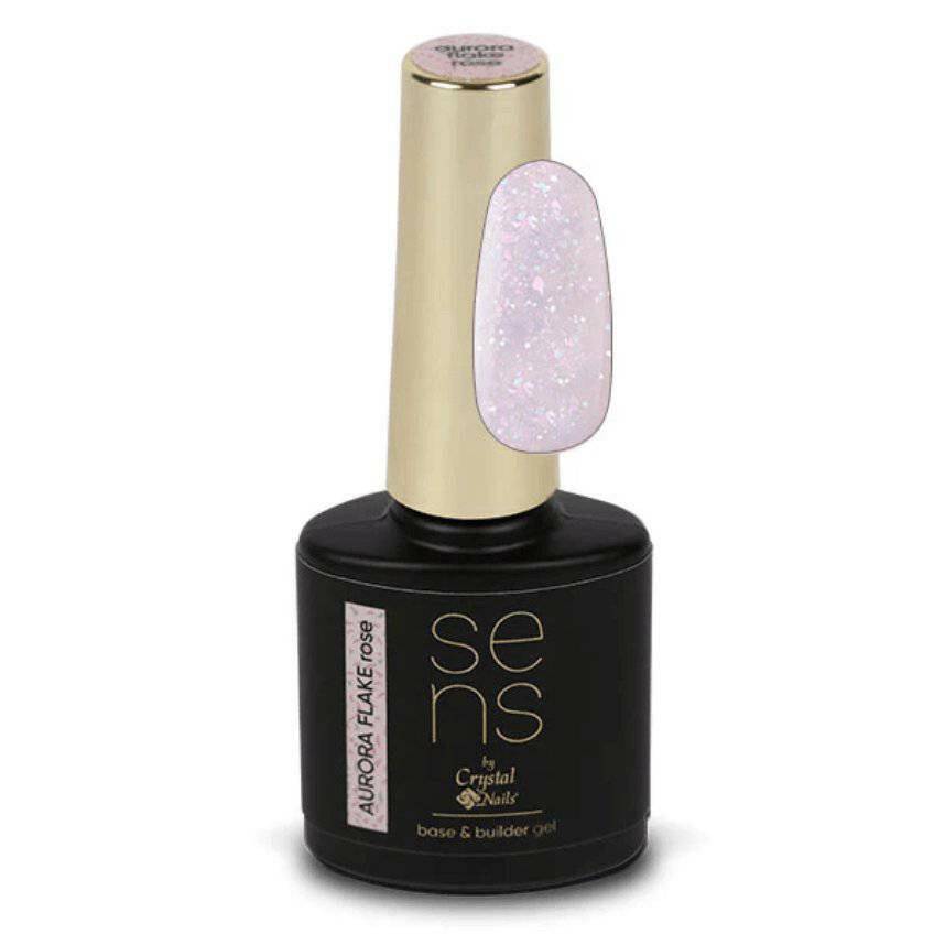 Rose SENS Aurora Flake Base & Builder Gel (10ml) - thePINKchair.ca - Builder Gel - Crystal Nails/Elite Cosmetix USA