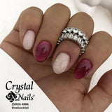 Rose SENS Aurora Flake Base & Builder Gel (10ml) by Crystal Nails