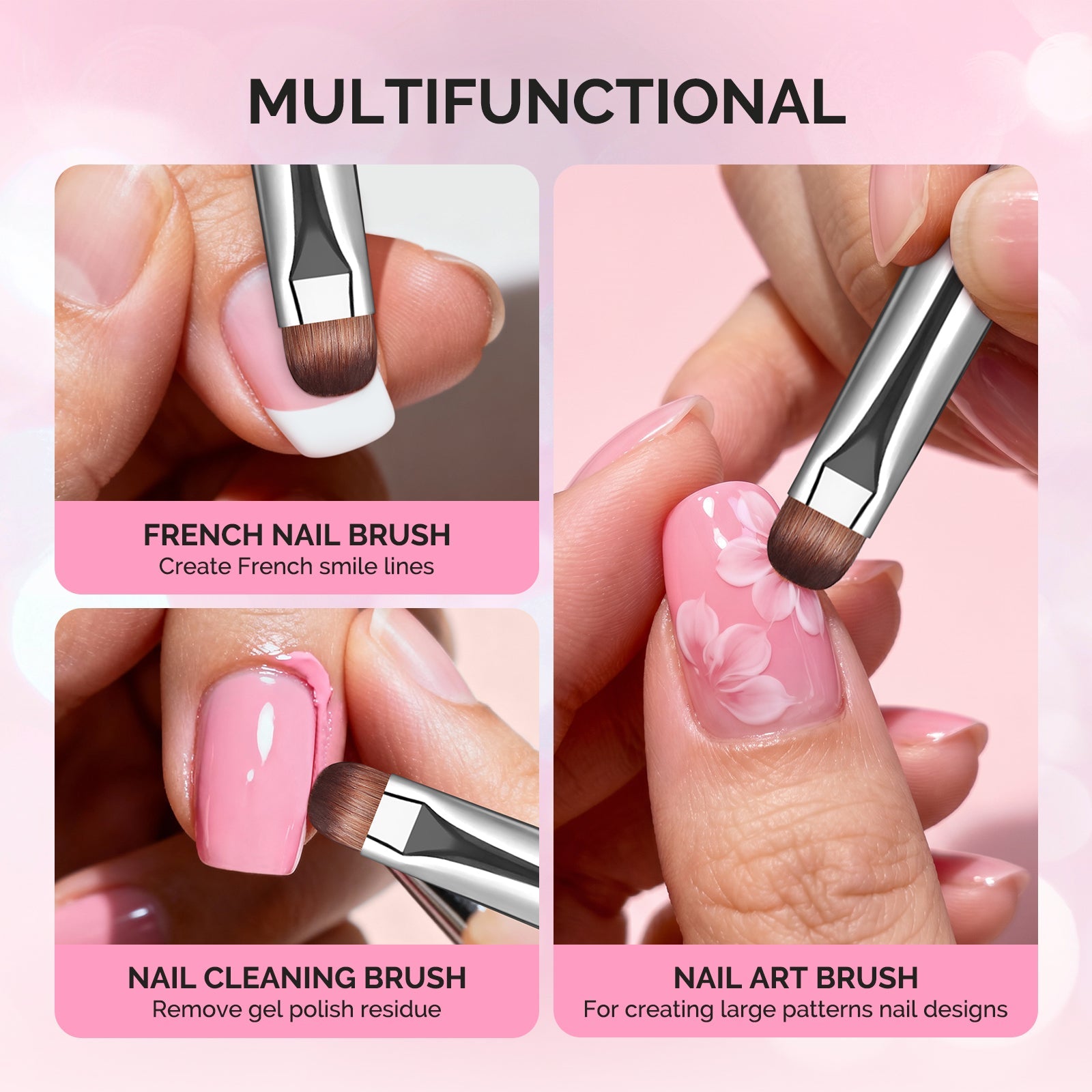 Rosewood French Manicure Brush - thePINKchair.ca - Brushes - MelodySusie