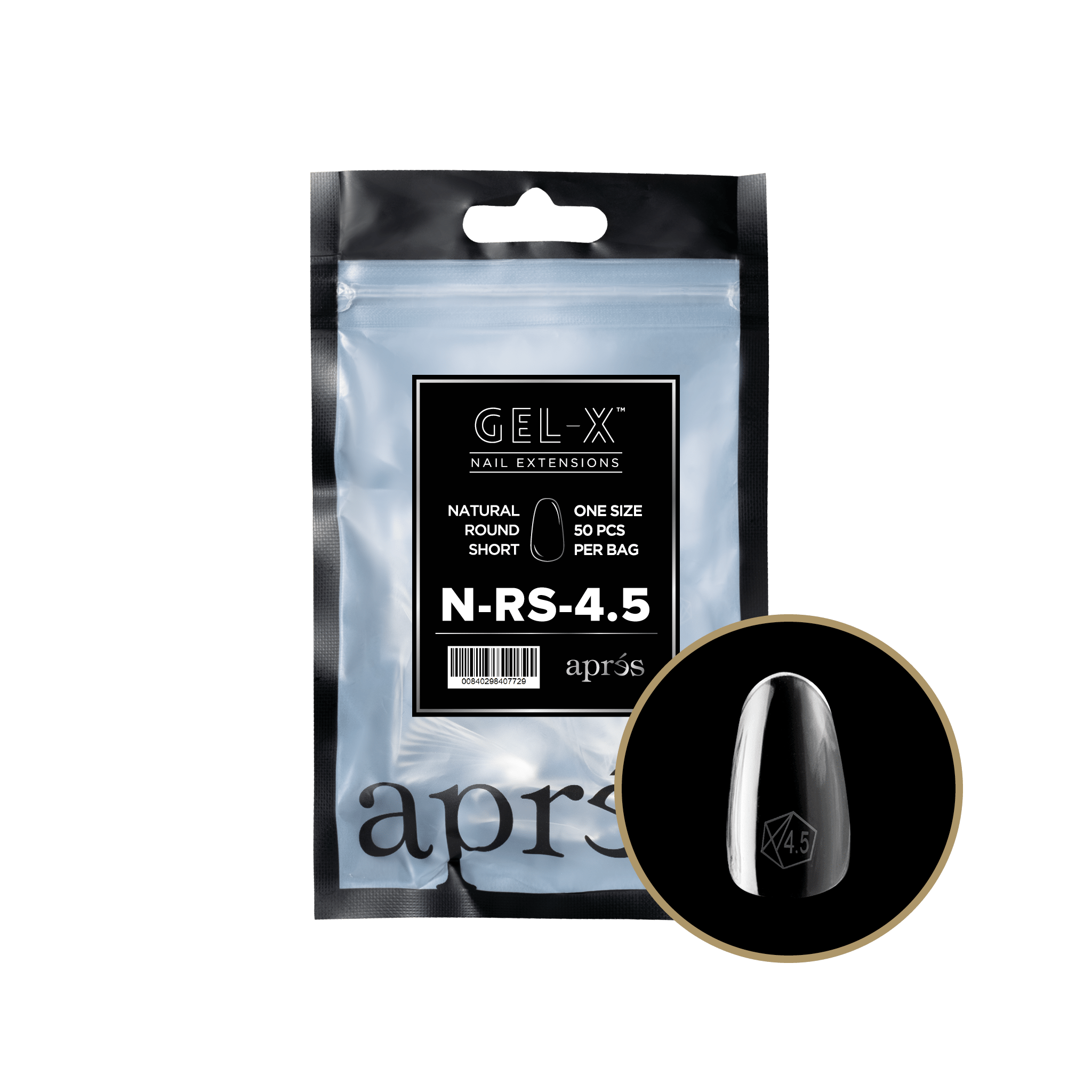 ROUND - NATURAL - Gel-X Refill (50pcs) - thePINKchair.ca - Tips - Apres