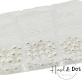 ROUND Pearly Whites by Hazel & Dot - thePINKchair.ca - Nail Art - thePINKchair nail studio
