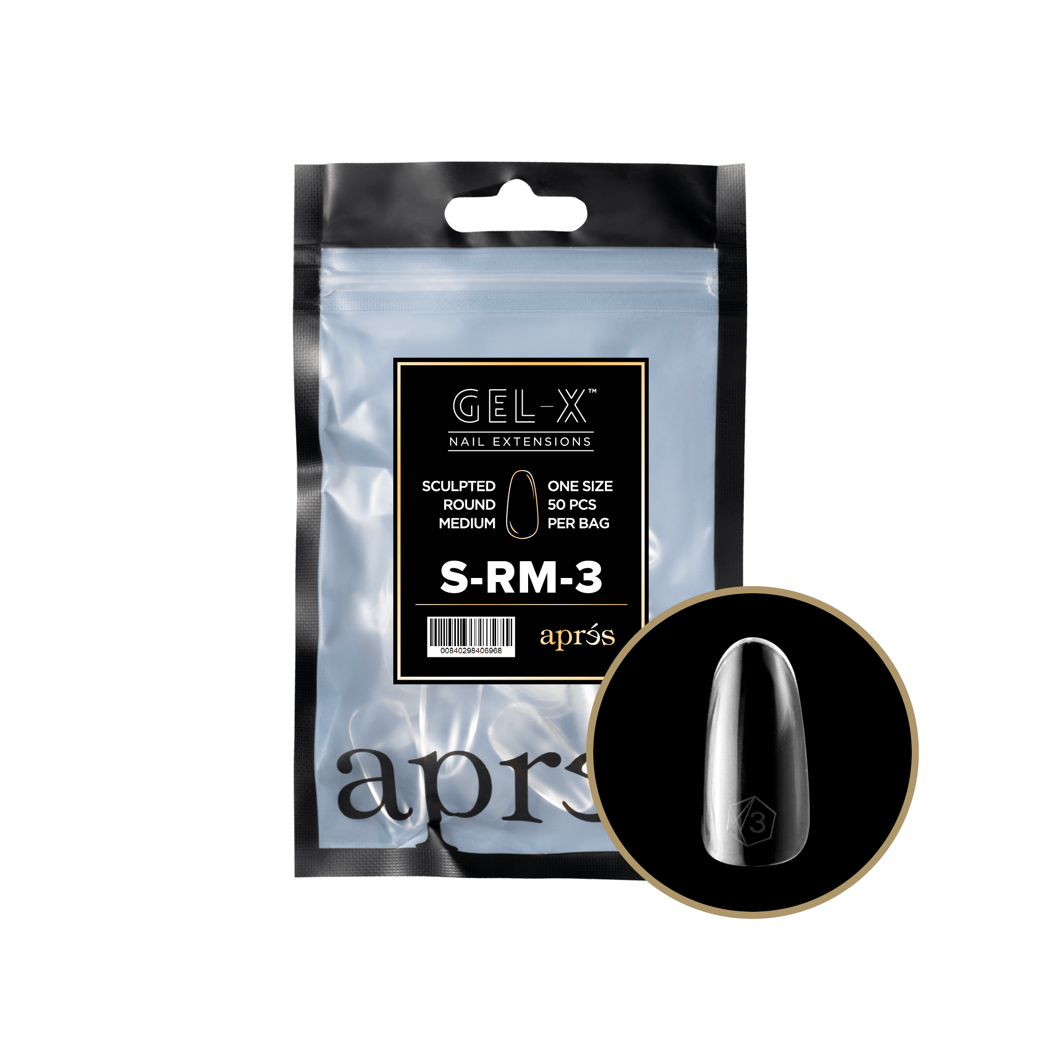 ROUND - SCULPTED - Gel - X Refill (50pcs) - thePINKchair.ca - Tips - Apres