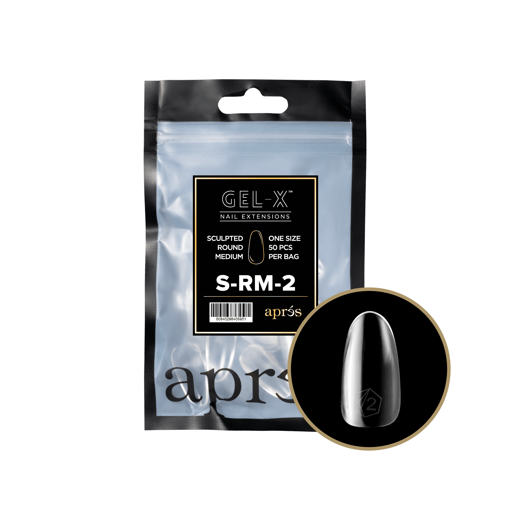 ROUND - SCULPTED - Gel - X Refill (50pcs) - thePINKchair.ca - Tips - Apres