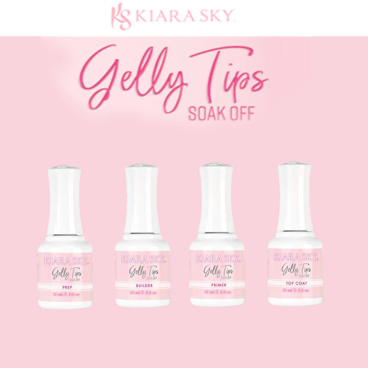 Kiara Sky Gelly Tips Essential Kit.