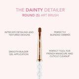 S Round Nail Art Brush by Kiara Sky