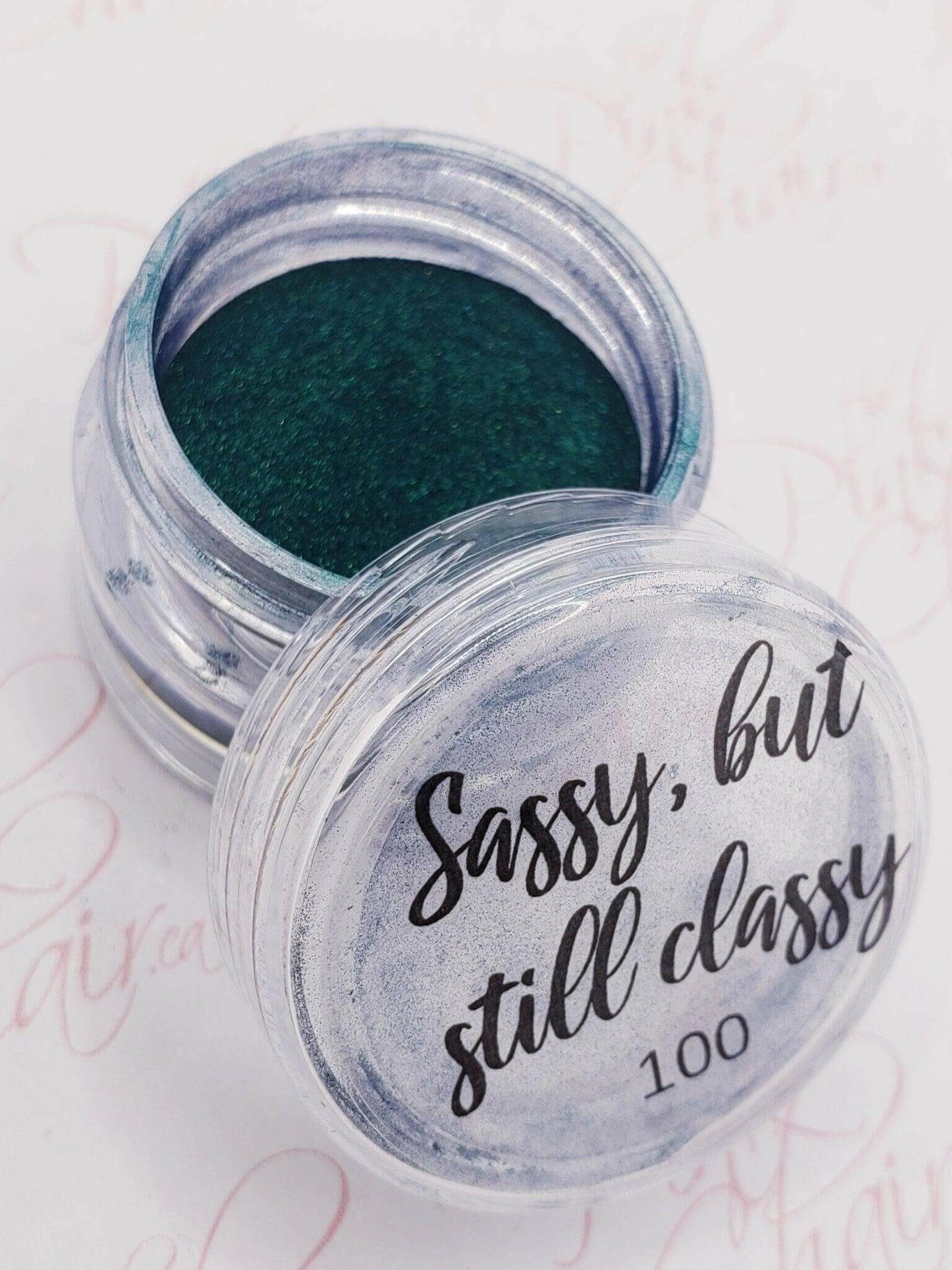 Sassy but Still Classy, Pigment by thePINKchair - thePINKchair.ca - Nail Art - thePINKchair nail studio