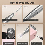Selene(SC320D) Rechargeable Nail Drill 30,000 RPM - thePINKchair.ca - efile - Melody Susie