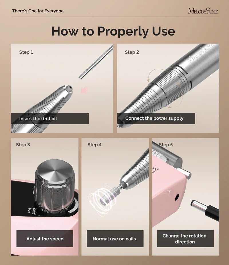 Selene(SC320D) Rechargeable Nail Drill 30,000 RPM - thePINKchair.ca - efile - Melody Susie