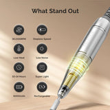 Selene(SC320D) Rechargeable Nail Drill 30,000 RPM - thePINKchair.ca - efile - Melody Susie