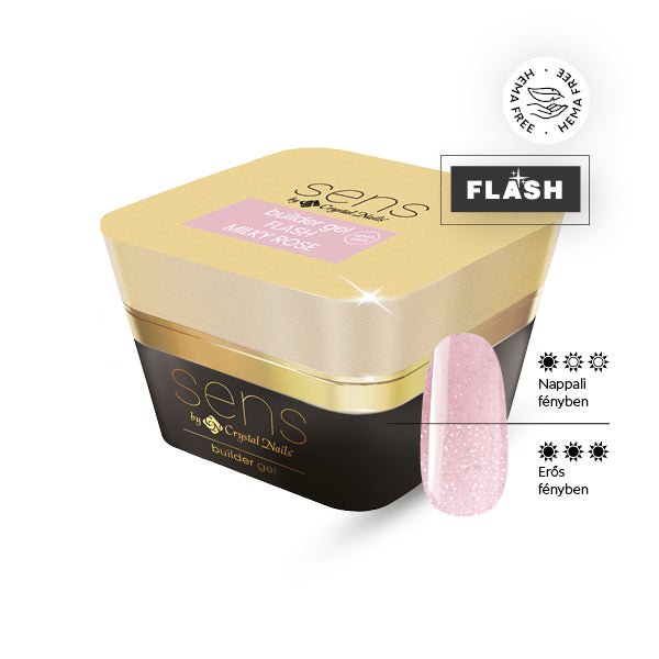 Sens Flash (reflective) Milky Rose Builder Gel - thePINKchair.ca - Builder Gel - Crystal Nails/Elite Cosmetix USA