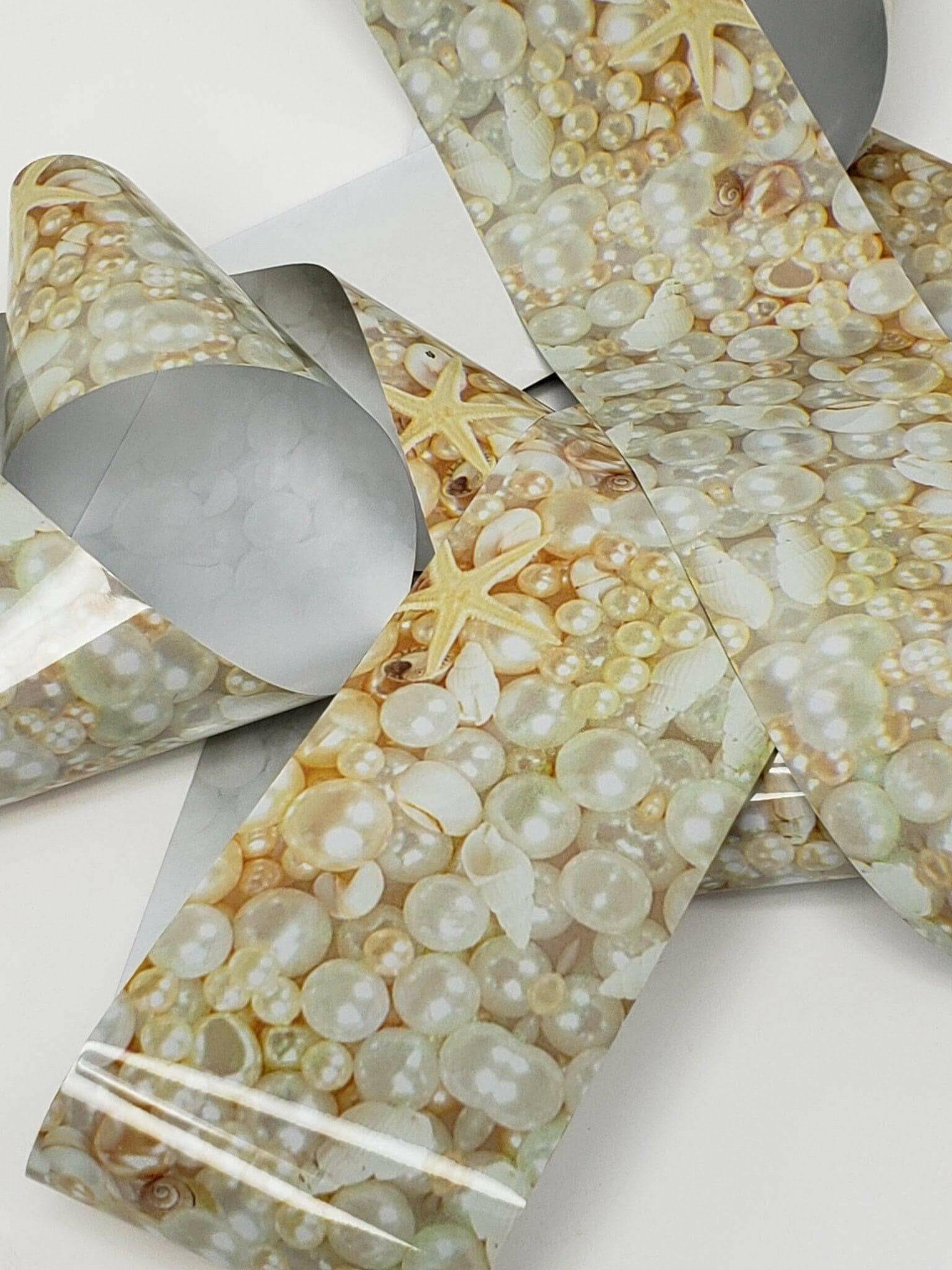 Shells & Starfish Transfer Foil - thePINKchair.ca - Nail Art - thePINKchair nail studio