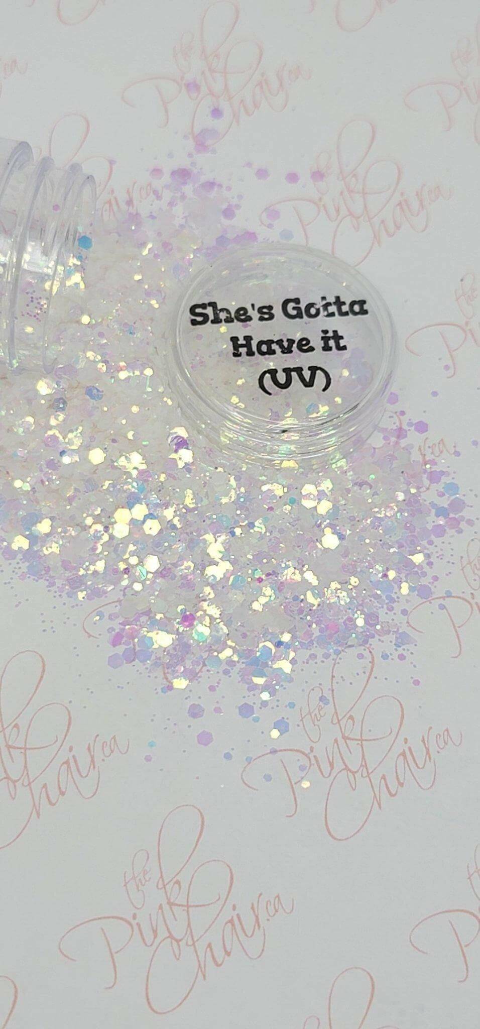 She's Gotta Have it (UV), Colour Changing Glitter (123) - thePINKchair.ca - Glitter - thePINKchair nail studio