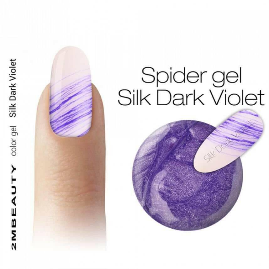Silk Dark Violet Spider Gel - thePINKchair.ca - Coloured Gel - 2Mbeauty